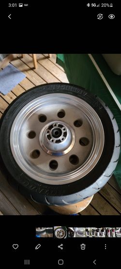 2006 Harley Davidson Soft Tail Springer 17 Inch Rim And Tire