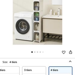 4-Tier Narrow Storage Cabinet