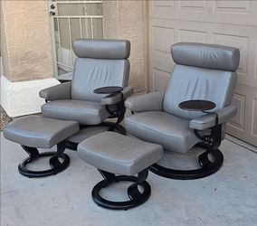 Ekornes Taurus Stressless Recliners and Ottomans