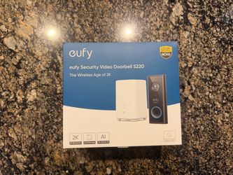 Eufy 2K Wireless Video Doorbell S220 + HomeBase – Like New