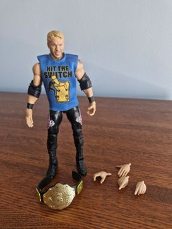 WWE Mattel Elite Fan Takeover Christian Figure Amazon Exclusive Hit The Switch T-Shirt and WHC belt