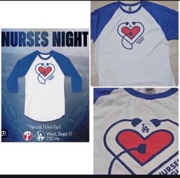 Dodgers Nurses Appreciation Night Shirt 9/17/25 SGA Size XL