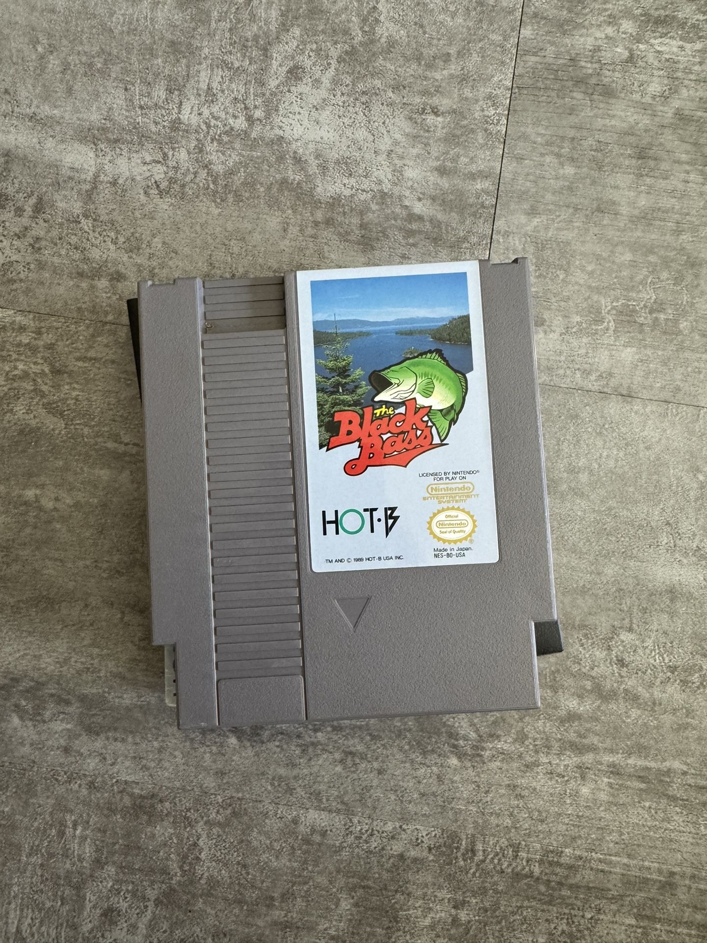 The black bass NES Nintendo Game