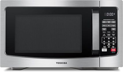 Toshiba EM131A5C-SS Microwave – 1.2 cu ft, 1100W, Stainless Steel