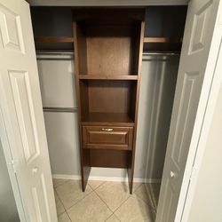 Wooden Closet Organizer