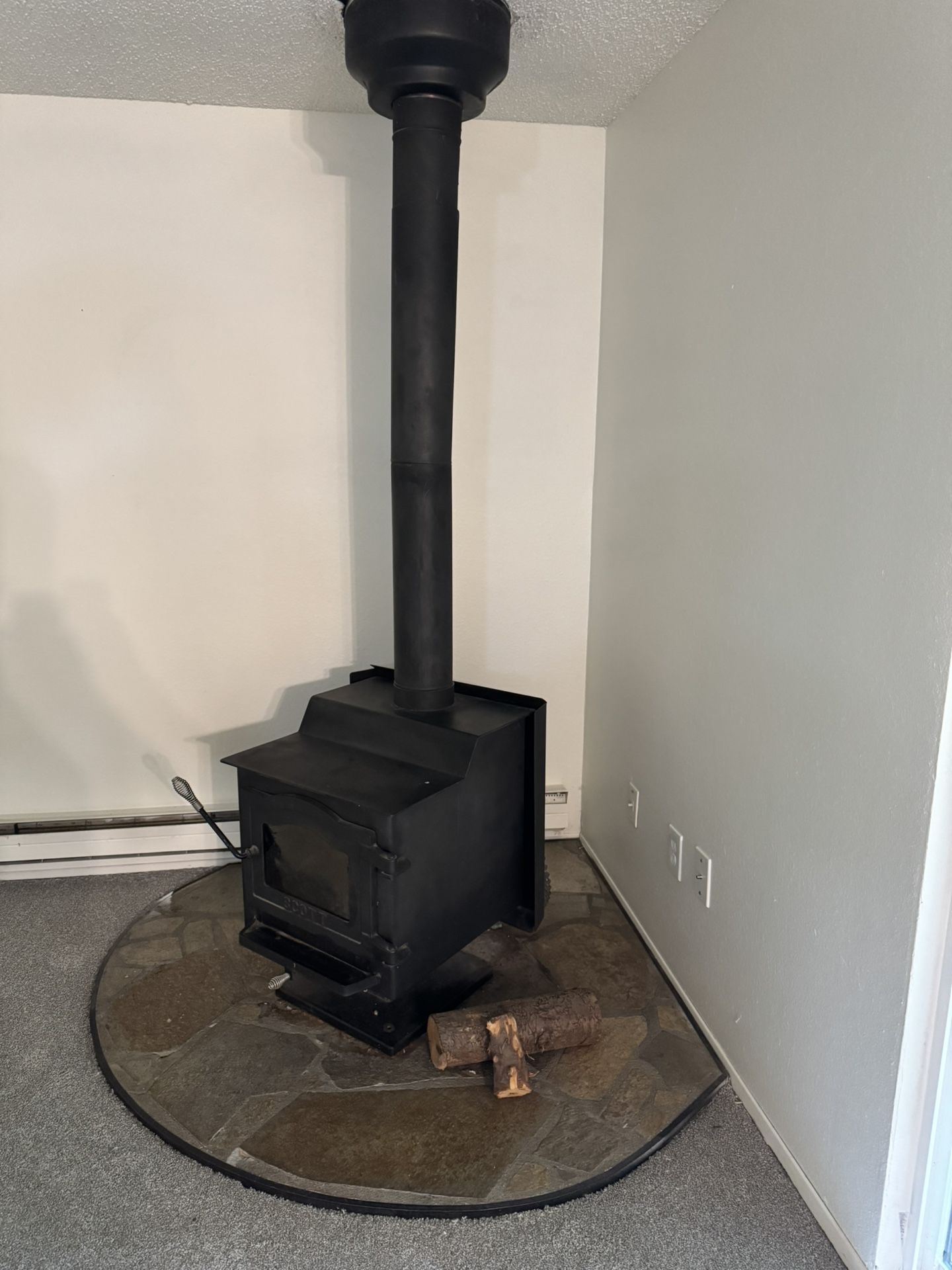 Fireplace.
