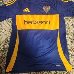 Brand New Adidas 2024-25 Boca Juniors Men's Stadium Home Jersey