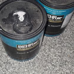2 gallons gray exterior paint