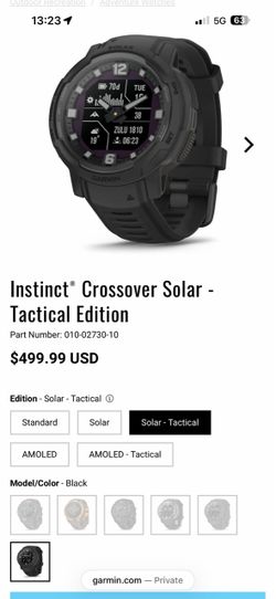 Garmin Crossover solar Tactical edition