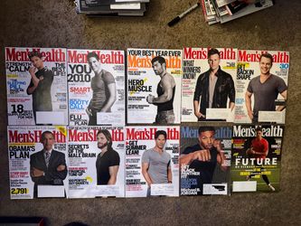 Men's Health Magazine Lot of 103 Issues and 1 book