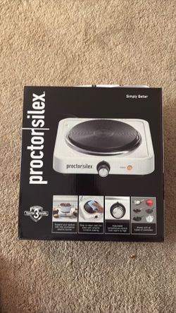 Proctor Silex Electric Single Burner Hot Plate – Brand New