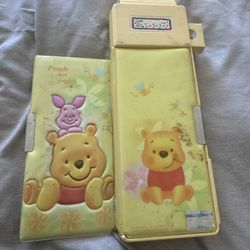 Disney Japan Vintage Winnie The Pooh Pencil Case