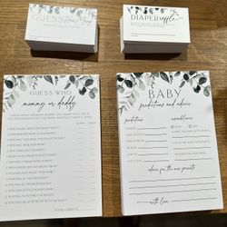 Babyshower Games / Signs