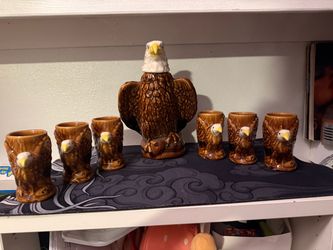 Eagle glass cups