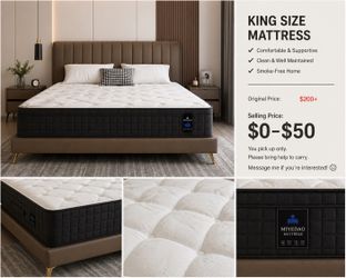 King Size Mattress – Lightly Used