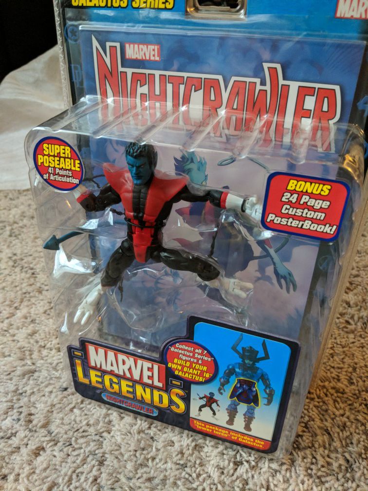 Marvel legends toy biz Nightcrawler rare
