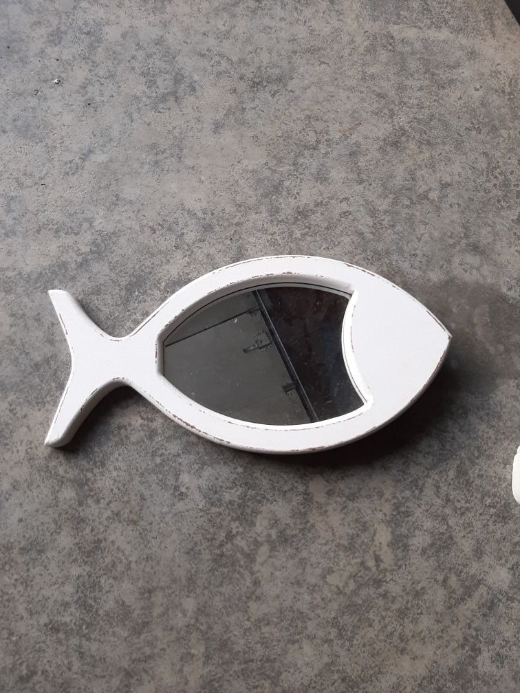 Nautical fish mirror