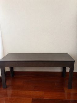IKEA Black Storage Bench