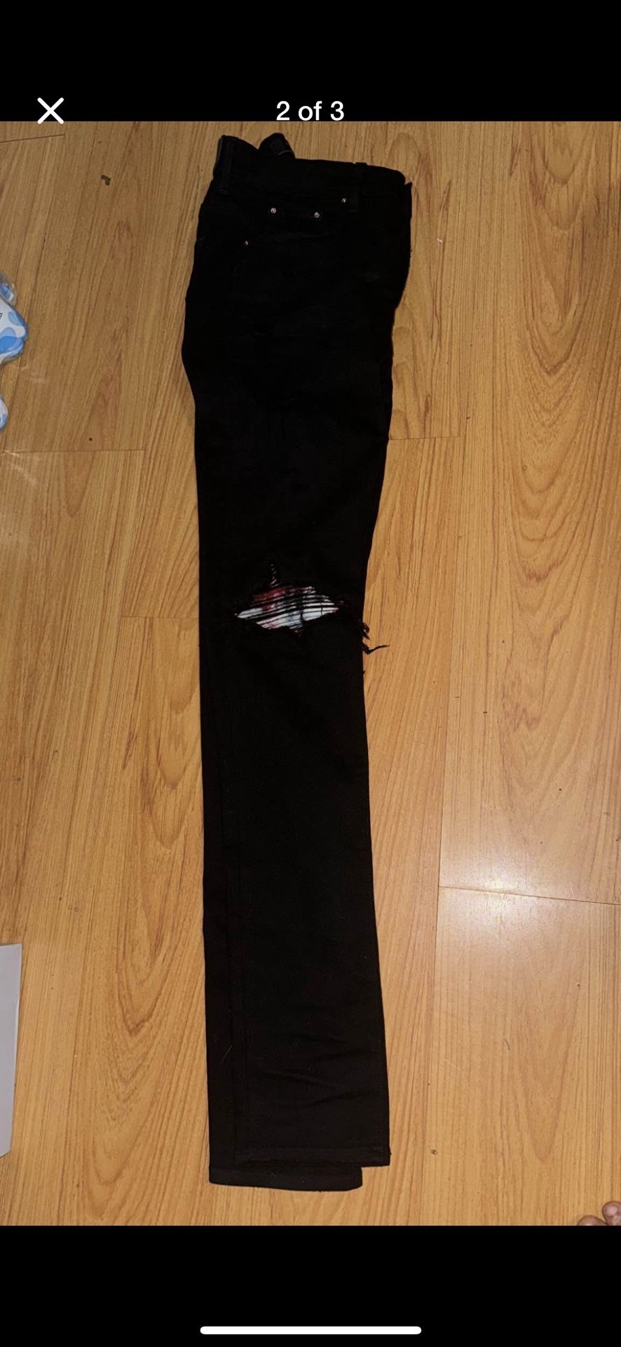 Amiri  black Watercolor mx1 jeans