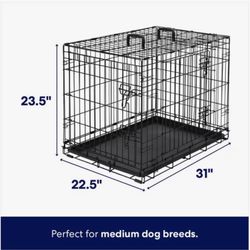 Dog Crate: New (Opened But Not Used) Frisco Heavy Duty, Medium Size 