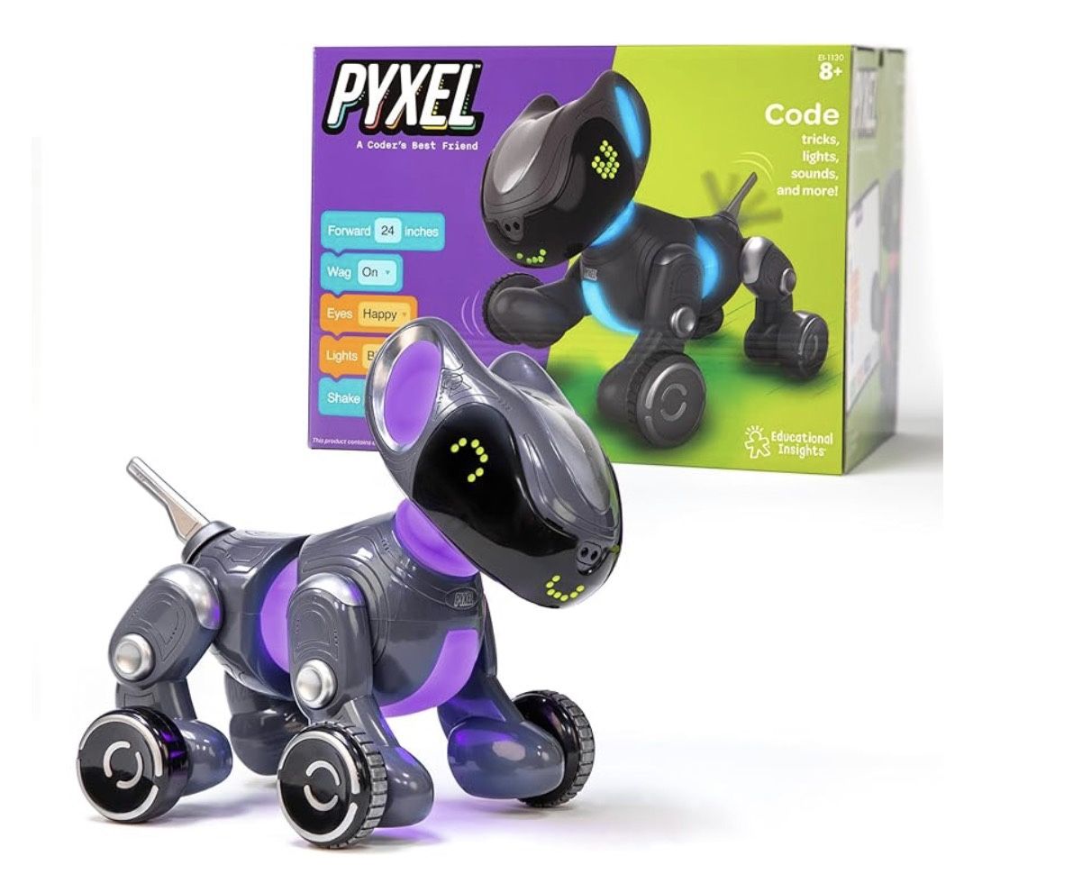 PYXEL A Coder's Best Friend - Programmable Coding Robot for Kids with Blockly & Python Languages, Learn Early Robotics