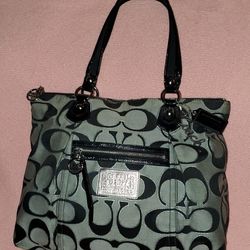 COACH POPPY GLAM SHOULDER TOTE PURSE Bag