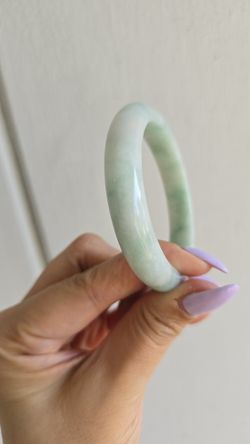 54.8mm Grade A Burma Jadeite Bangle With Certificate