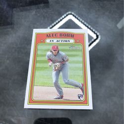 2021 Topps Heritage Alec Bohm In Action RC #12 