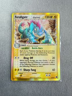 Feraligatr Delta Species 2/101 - Rare Vintage Holo (EX Dragon Frontiers 2006) Pokemon