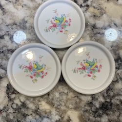 Porcelain Bird Coasters 