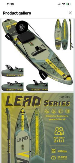 ITAOSTAR Lead Series Inflatable SUP Paddle Board Green & Yellow  Brand New MSRP $300-400