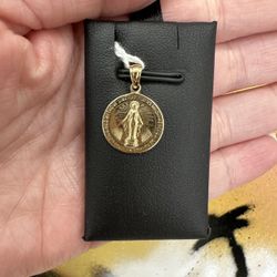 14k VIRGEN CHARM 