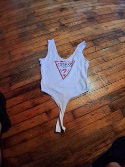 Guess Jeans White Logo Bodysuit large