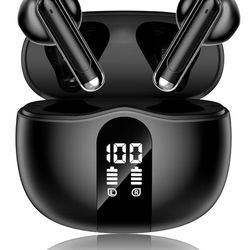Bluetooth 5.4 Wireless Earbuds Noise Cancelling LED Display S58