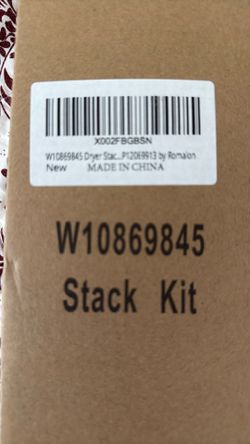 Washer / Dryer Stacking Kit