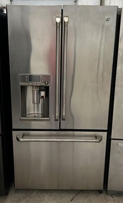 GE 3 Door Stainless Steel Refrigerator
