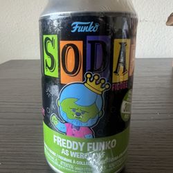 SEALED LE 3K PIECE VAULTED EXCLUSIVE BLACKLIGHT Freddy Funko as Werewolf Soda