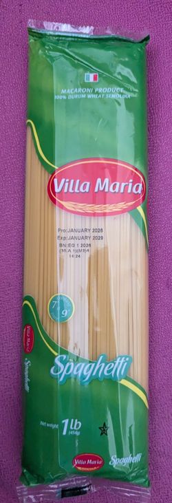 Bags of Spaghetti pasta
