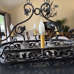 Wrought iron chandelier