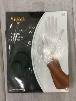 White Short Unisex Gloves