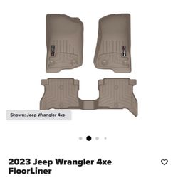 WeatherTech Floor Mats For Jeep Wrangler 4XE