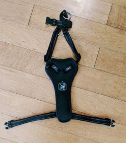 New! Boots and Barkley black and gray dog harness