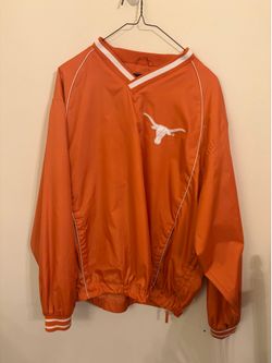 Collegiate Products Texas Longhorns Burnt Orange Pullover Windbreaker Jacket XL