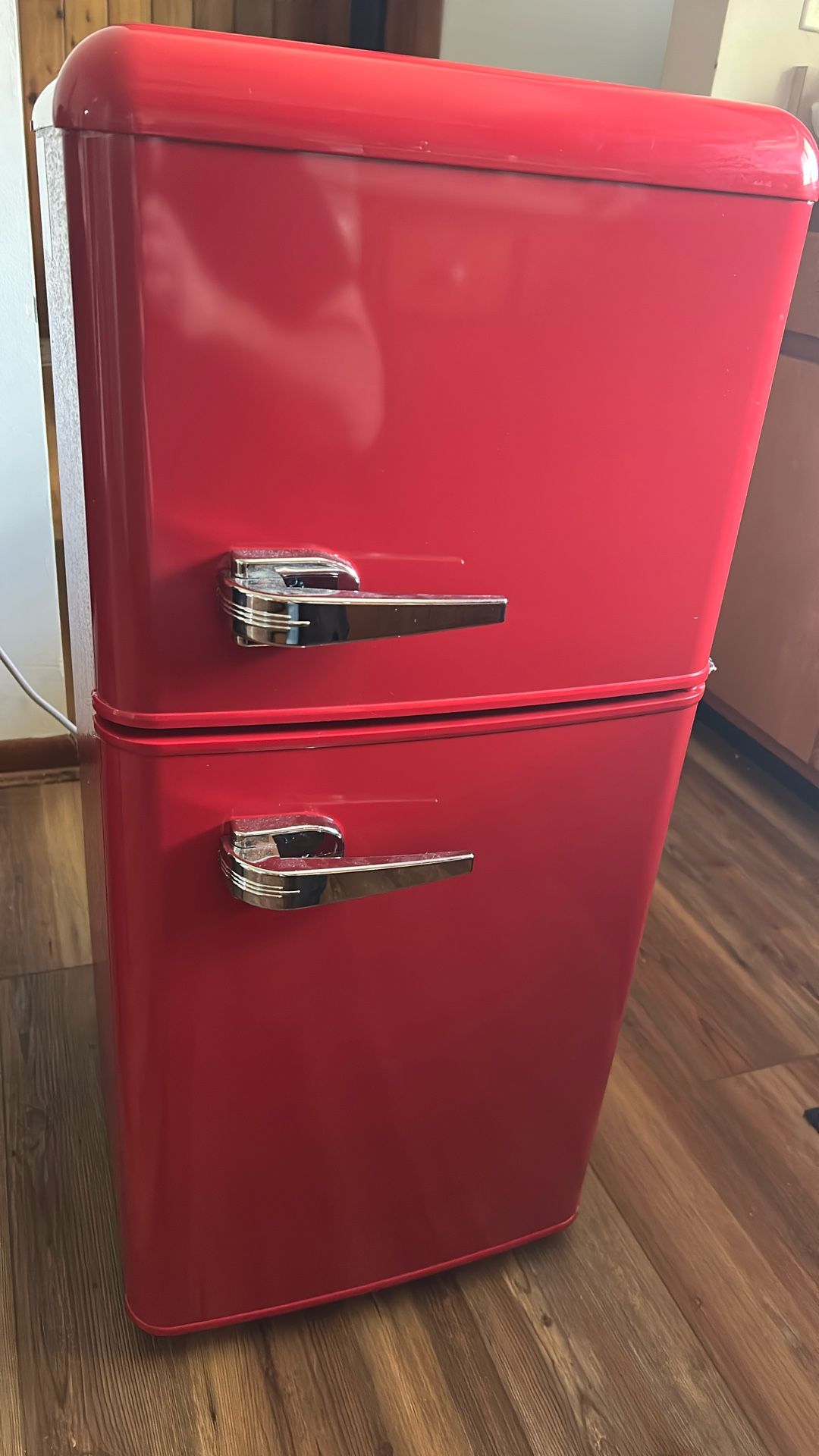 Red Retro Mini Fridge