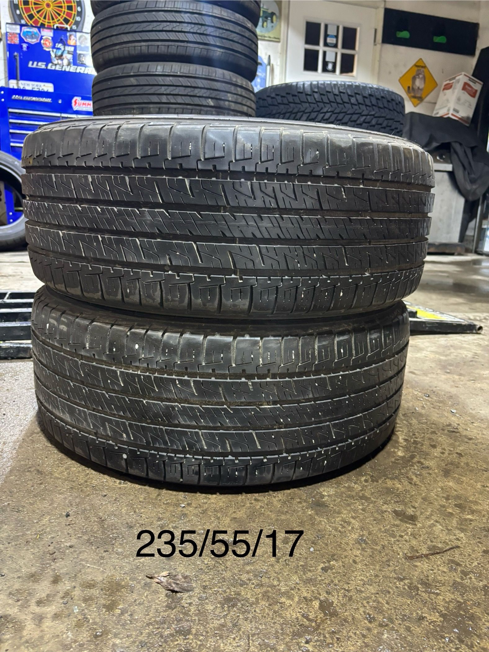 (2) - 235/55/17 Goodyear Assurance MaxLife Tires