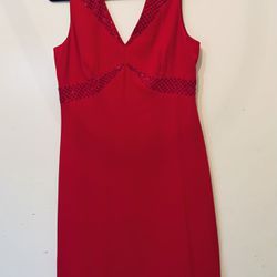 Liz Claiborne size 12 women’s dress dark red
