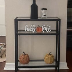Console Table in Blackened Bronze, Entryway Table,