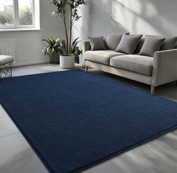7x10 ft Navy Blue Area Rug