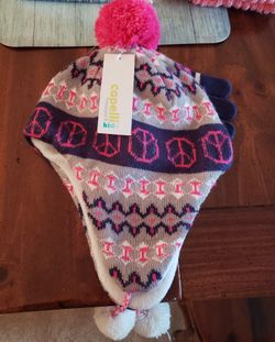 2 Childrens Winter Hat And Glove Sets