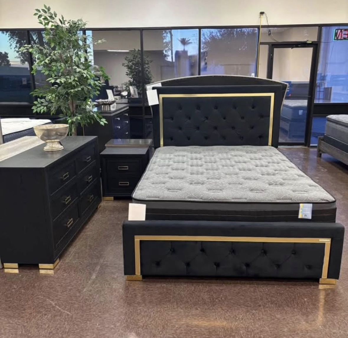 Queen Bedroom Set- TAKE HOME WITH $25
